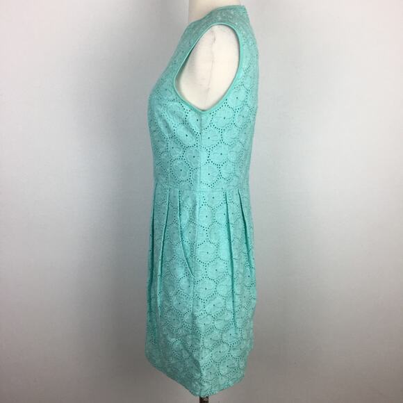 Nanette Lepore Mint Embroidered Lace Sheath Dress size 4 - Picture 3 of 6